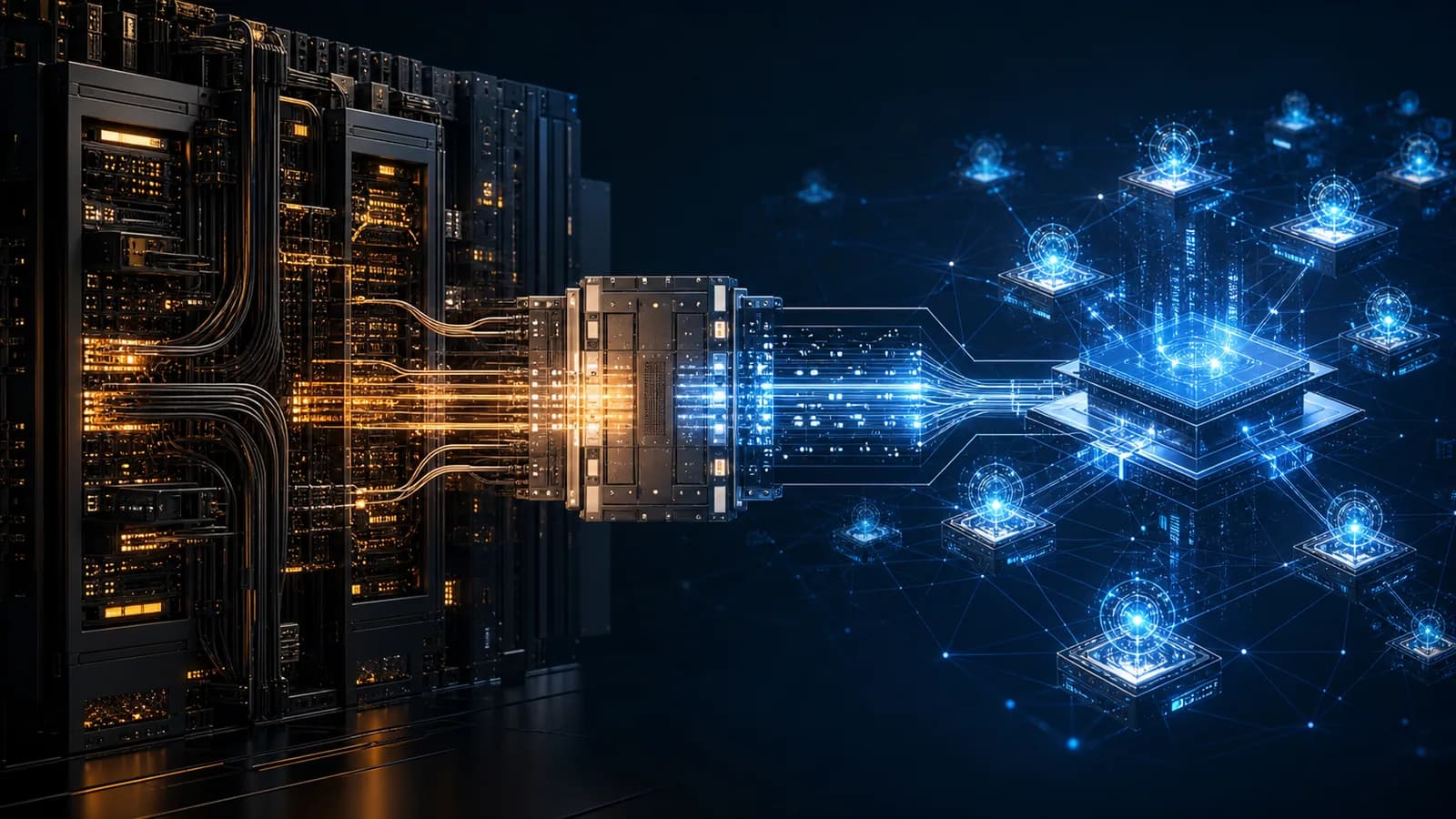 A controlled adapter connecting an established legacy platform to an AI agent network