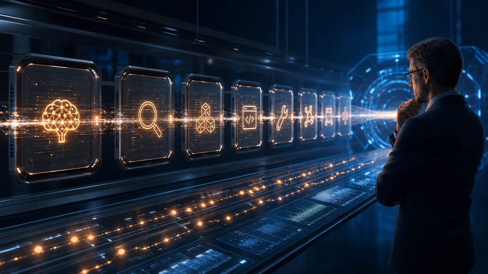 A human auditor inspecting the trace of every action taken by an AI agent